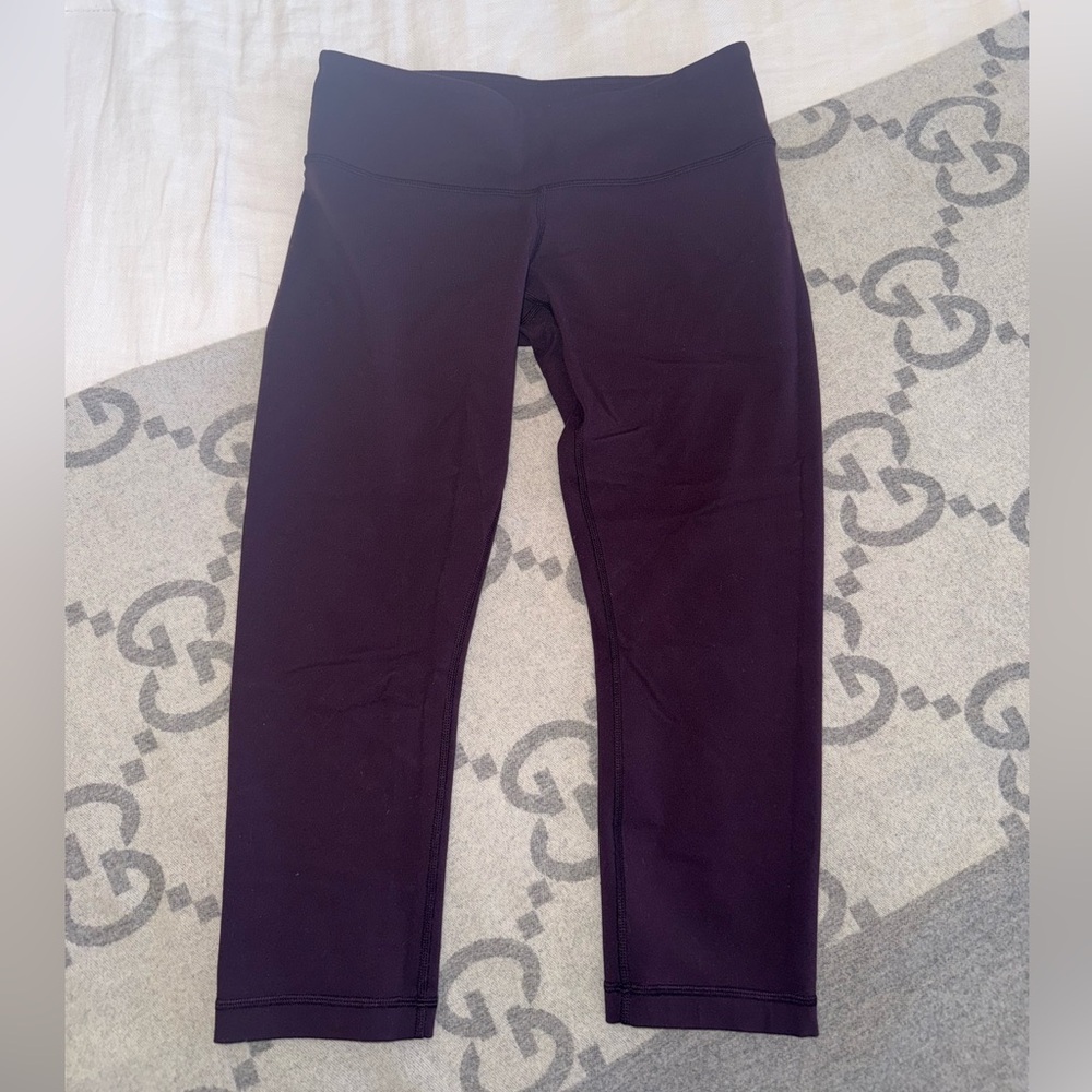 lululemon athletica Dark Purple Capri Leggings